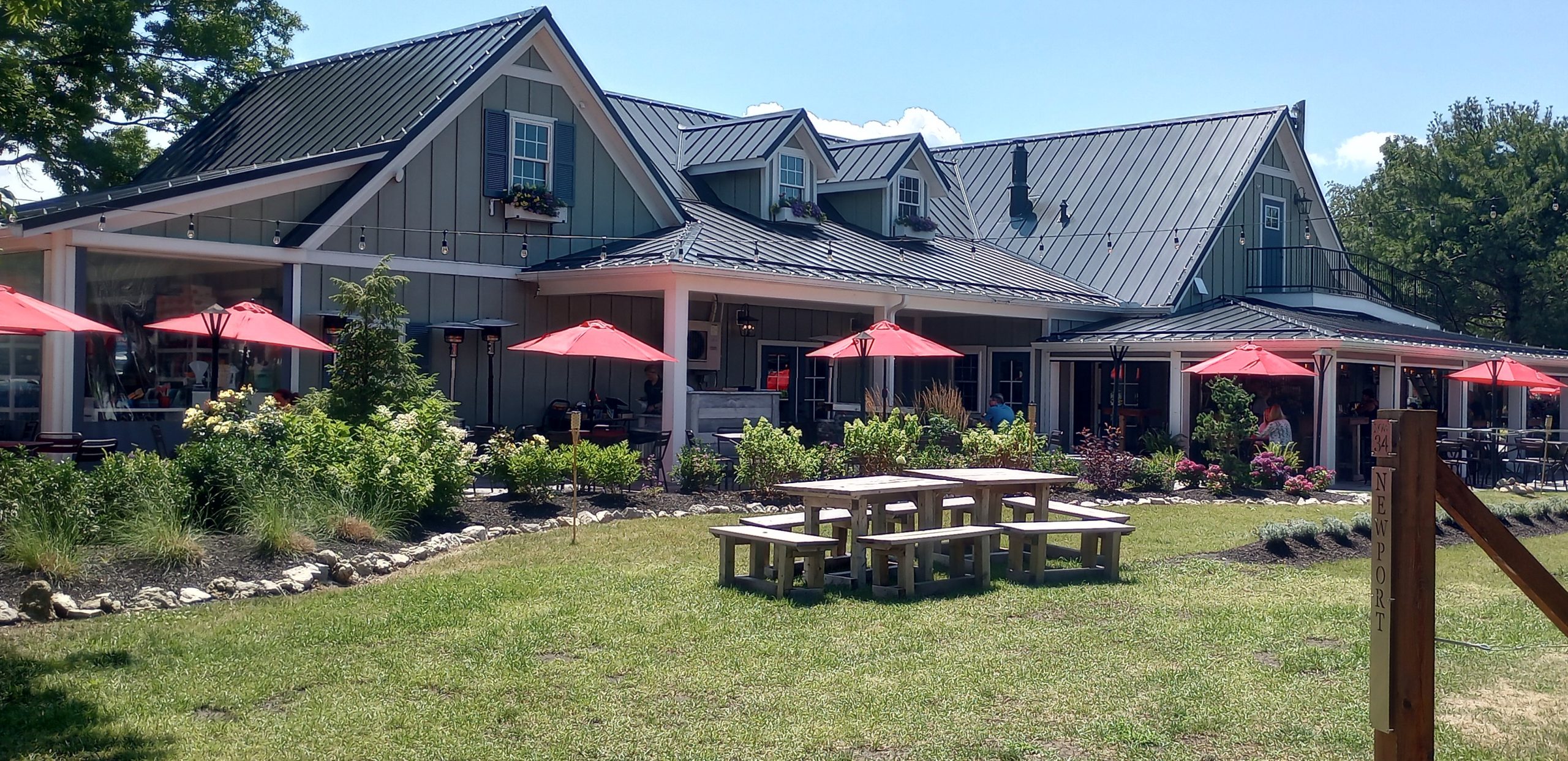 Wide exterior painting project